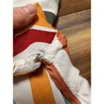 ZARA Bright multicolored striped relaxed fit womens button up blouse sz M Photo 5