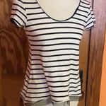 Pilcro and the Letterpress  Striped n lace t shirt Photo 4