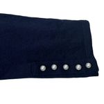 Lilly Pulitzer  Navy Cotton Blend Button Down Cardigan Sweater Pearl Detail Photo 3