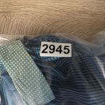 & Other Stories & Other Stories Dress Womens 6 Blue Green Geometric Shirt Dress Silk Colorful Photo 9