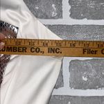 Milly White Silver Mirrored Python Leather Panel Racerback Dress Women’s Size 2 Photo 6