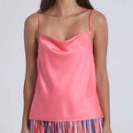 Molly Bracken Le Soir for Women’s Drop Neck Cami Top in Coral Pink Size Med Photo 0
