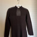 St. John Vintage  Bullocks Willshire Long Sleeve Knit Crochet Lace Maxi Dress Photo 1