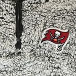 NFL Woman’s Gray Fluffy  Sweatshirt X-Large Tampa Bay Buccaneers Photo 1