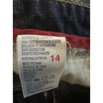 Tommy Hilfiger ‎ Denim Skirt Button Front Dark Wash A Line Embroidered Pockets 14 Photo 10