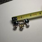 Kitty Cats Black Enamel Two Tone Metal Brooch Pin Photo 8