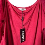 Zeagoo Women's long Puff Sleeve Ruffle Trim Tops Bodysuit Sexy Leotard Size XXL Photo 5