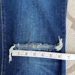Old Navy  High Rise O.G. Straight Adley dark wash ripped knee jeans, size: 8 tall Photo 9