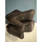 UGG Australia Dandylion Tres Brown Leather Knit Ankle Boots Size 9.5 1008755 EUC Photo 8