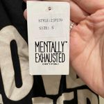 Mentally Exhausted Love Sleep Pajama Tank Top Black Size Small Photo 5