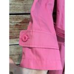 Max Mara Weekend Barbie Bubblegum Pink Belted Button Up Trench Coat Lined Size 8 Photo 6