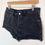 Levi's Levi’s Made & Crafted 501 Shorts Black Charcoal Premium Selvedge Denim Cuffed 29 Photo 8