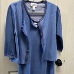 Carol Hochman Blue Sleeveless Lounge Maxi Dress set Photo 11