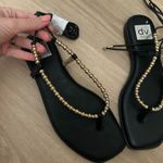 DV by Dolce Vit Dolce Vita Mirielle Black and Gold Wrap Sandals Photo 2