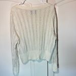 Abercrombie & Fitch  Cream Pointelle Knit Cardigan Sweater Cottagecore Womens XL Photo 4