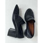 Aquatalia  Josette Classic Retro Y2K Nappa Heel Mocasines in Black size 11 Photo 2