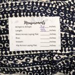 Tory Burch Ivette Wrap Dress Navy Blue White Geometric Tie Waist Cap Sleeve M Photo 10