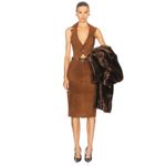 Retrofete Josephine Suede Vest in Cinnamon Large New Womens Sleeveless Top Brown Photo 3