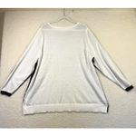 Belle Beach Kim Gravel Sweater Womens 2X Navy White Star Pullover Cotton Blend Blue Size XXL Photo 1