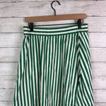 Madewell  Poplin Midi Skirt Stripe Size Medium Photo 4