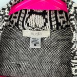 Ecote  size Small sleeveless long line cardigan‎ sweater open front cream black Photo 2