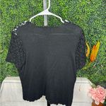 Requirements Black Scallop Crochet Cardigan Photo 1