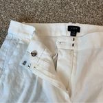 J.Crew White Linen Blend Pants High Rise Wide Leg Size 10 Photo 3