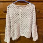 White Long Sleeve Sweater Size M Photo 1