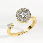 Adjustable 925 Spinner Ring, Anti Anxiety |Meditation Ring | Worry Ring | Stress Photo 0