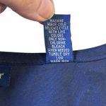 Karen Scott Women Navy Blue Sleeveless Button Front Knee Length Dress Y2K Size M Photo 5