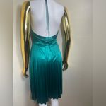 Candie's  Teal green holiday dinner y2k Backless Halter midi Dress size M Photo 1