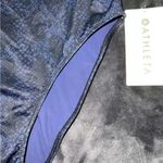 Athleta NWT  navy snakeskin keyhole one piece swimsuit small Photo 6