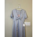 Show Me Your Mumu Size Medium Maxi Rome Twist Gown Empire Waist Satin Luxe Photo 3