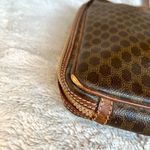 CELINE Brown Macadam Vintage Wristlet Clutch Pouch Photo 15