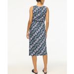 J.Crew NEW  Factory Printed Bias Slip Skirt & Top Set Antique Navy Vintage Floral Photo 1