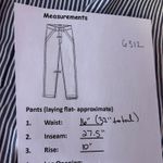 Etcetera  Women's Striped Wide Leg Pants Size 10 Navy White Cotton Blend Photo 6