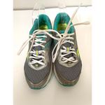 Saucony  Cohesion 10 Running Walking Sneakers Gray Teal Lime Size 7 Photo 2
