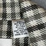 Vintage JH Collectibles Blazer Womens 6 Green Tan Checkered Business Suit Jacket Photo 8