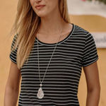 J.Jill  striped everyday cotton tee (tall) Photo 0