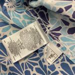 Brooks Brothers  346 Floral Button Down Shirt Womens Size 2 Blue White Cotton‎ Photo 3