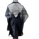 David's Bridal NWT  Halter Satin Tea-length Black Event Dress Whimsigoth Photo 1