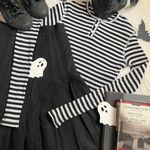 O/U wear by Elzee black and white striped long sleeve gothic sweater Multiple Size M Photo 11