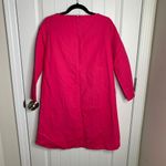 COS  Hot Pink Cotton Shift Dress with Side Slits Modern Minimalist size US 2‎ Photo 4