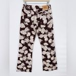 Urban Outfitters BDG '90s Mid-Rise Bootcut Jean Strawberry Print Brown Sz 27 Photo 4