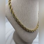 Necklace‎ Twisted Rope Chain Style Simple Style Solid Steel 18K Gold Photo 4