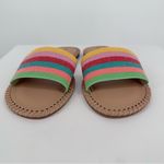 On 34th Mavise Beaded Flat Sandals size 9 in Stripe Multi Beaded Tan Photo 2