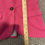 H&M  Blazer Womens 4 Hot Pink One Button Casual Preppy Jacket Modest Minimalist Photo 4