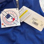 Under Armour  Blue Striped Fitted Texas Rangers Quarter-Zip Pullover NWT Photo 4