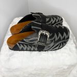 Rose In Good Faith Dark Cowboy Mule Black Leather Size 39 NWOT Photo 4