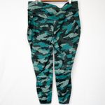NEW Lululemon Base Pace High Rise Crop 25" Heritage 365 Camo Tidewater Teal 18 Green Photo 4